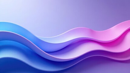 Obraz premium Abstract Flowing Pastel Waves A Serene Digital Background of Smooth, Soothing Hues