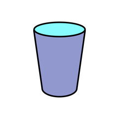 Drinking Glass Icon for Beverages