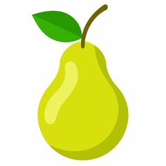 pear on white background