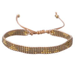 Close-up of a simple handmade bracelet