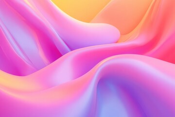 Obraz premium Pink Abstract Gradient Background with Smooth Satin Drapery Texture