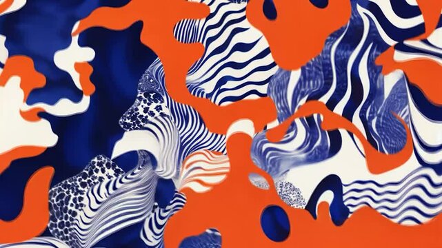 Abstract camouflage pattern design