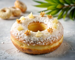 donut, food, snack, cake, baked