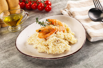 risotto with prawn