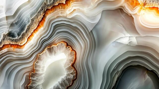 Beautiful patterns of agate stone revealing intricate natural designs with stunning hues