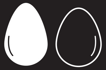 Eggs icon symbol simple design. Eggs single vector icon illustration. broken eggs icons abstract illustration. EPS 10.