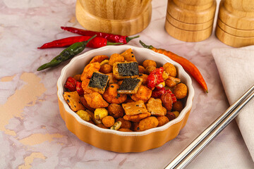 Japanese snack - Chili mame arare cracker