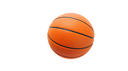 Fototapeta premium Photo of basketball with black lines isolated on transparent background.png