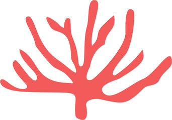 Coral Silhouette Colorful under the sea illustration