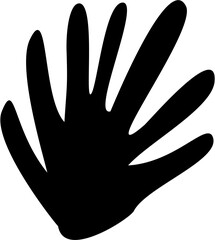 Obraz premium Coral Silhouette Black Color under the sea illustration