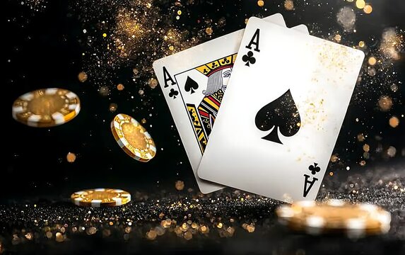 Aces  Chips Casino Game.