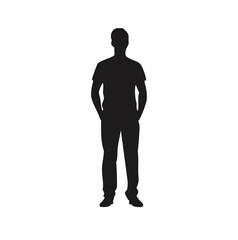 silhouette of a man