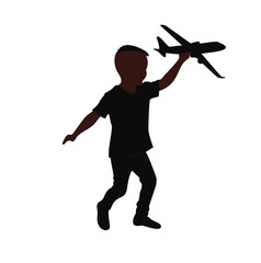 silhouette of a man jumping