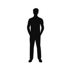 silhouette of a man