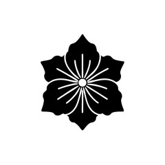 creative details Hibiscus Sacred Icon vector illustration