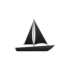 sailing ship isolated on white
