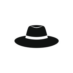black hat isolated on white