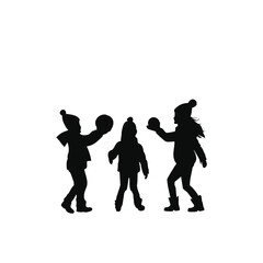 silhouettes of people