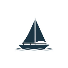 sailing boat vector illustration