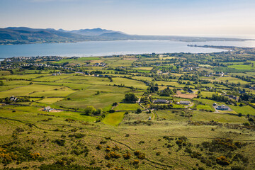 Aerial View of Cooley Mountains, County Louth, Ireland