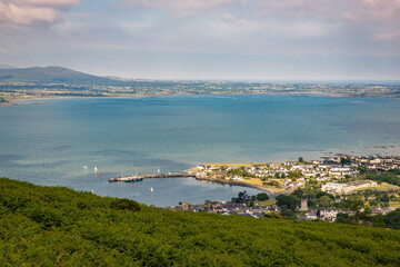 Obraz premium Aerial View of Carlingford, County Louth, Ireland
