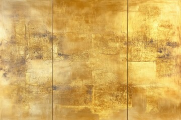 Fototapeta premium 金色のテクスチャーと抽象的な形状が調和するアート作品の詳細