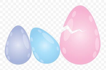 Hand drawn doodle Easter egg vector collection. Easter Eggs Silhouette Vector, Eggs Vector illustration set, symbol of happy Easter graphic shapes, Coloring cute spring set. EPS 10.