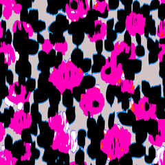 Creative doodle art pattern with different shapes and textures. abstract seamless fabric and digital print pattern. geometric print pattern for textile design and fabrics.