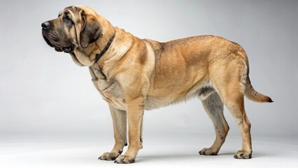 Spanish Mastiff in full view on studio  background
