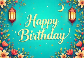 happy birthday greeting card 