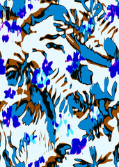 Creative doodle art pattern with different shapes and textures. abstract seamless fabric and digital print pattern. geometric print pattern for textile design and fabrics.