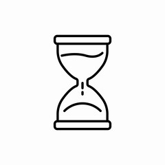 Hourglass timer sand icon vector sign