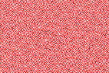 Crosses and squares assembled in patterns