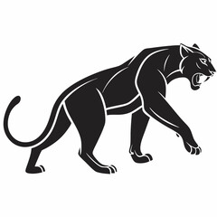 jaguar silhouette icon vector