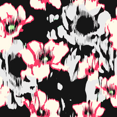 Creative doodle art pattern with different shapes and textures. abstract seamless fabric and digital print pattern. geometric print pattern for textile design and fabrics.