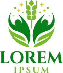 Abstract Food Community Logo Template