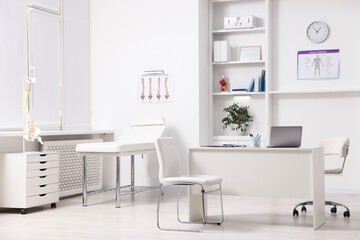 Doctor's workplace in medical office. Healthcare service