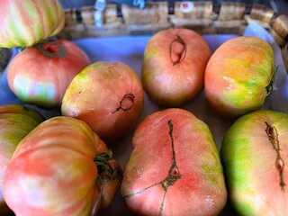 Vibrant Harvest: Captivating Fruit and Vegetable Photography Showcasing Nature’s Artistry: Organic Beef Tomatoes
