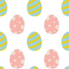 Colorful Easter egg pattern design for festive celebration and decoration