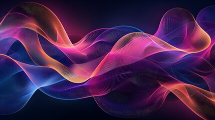 Obraz premium Dynamic Collection of Vibrant Geometric Patterns and Abstract Waves in Bold, Fluid Designs