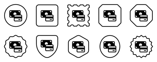 Editable payment method, card, cash, money vector icon. Part of a big icon set family. Perfect for web and app interfaces, presentations, infographics, etc