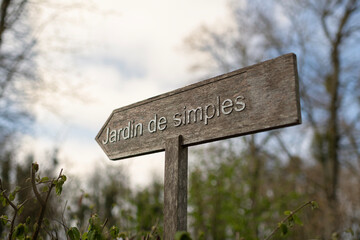 Pancarte en bois
