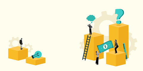 Flat Art Business Vector