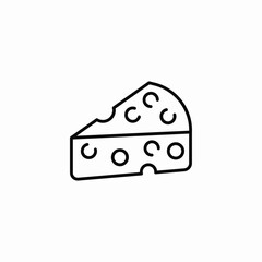 hole cheese icon sign vector