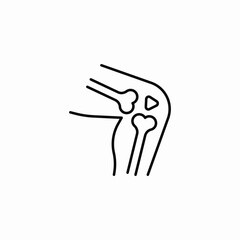 knee bone icon sign vector