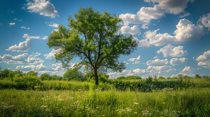 Obraz premium Serene Landscapes of Trees: Reflections, Seasons, and Scenic Beauty Captured in Nature's Artistry