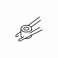 sushi meal icon sign vector