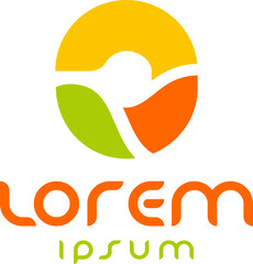 Abstract Simple Colorful Letter O Logo Template