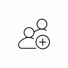 add group icon sign vector