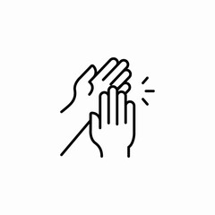 audience applause icon sign vector